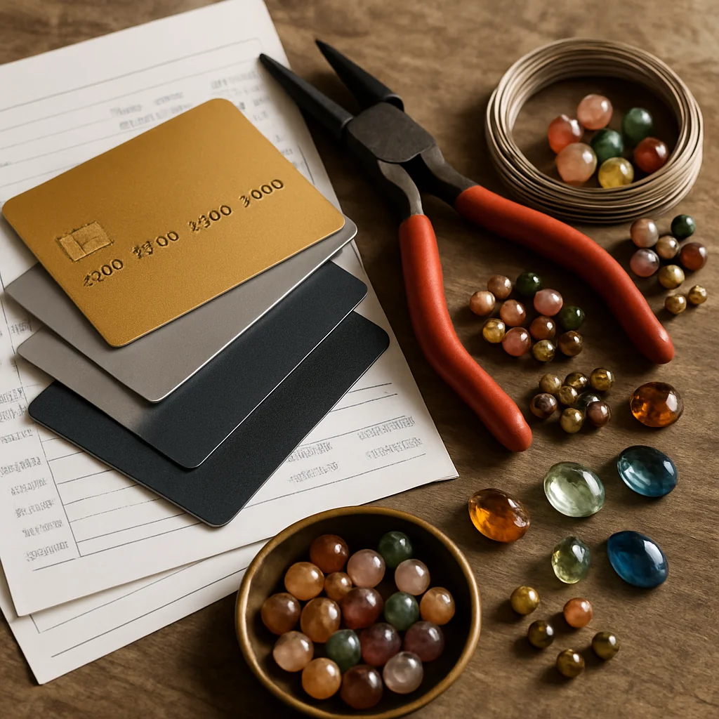 Credit Cards and Banks for Funding Creative Projects: A Guide to Jewelry Making