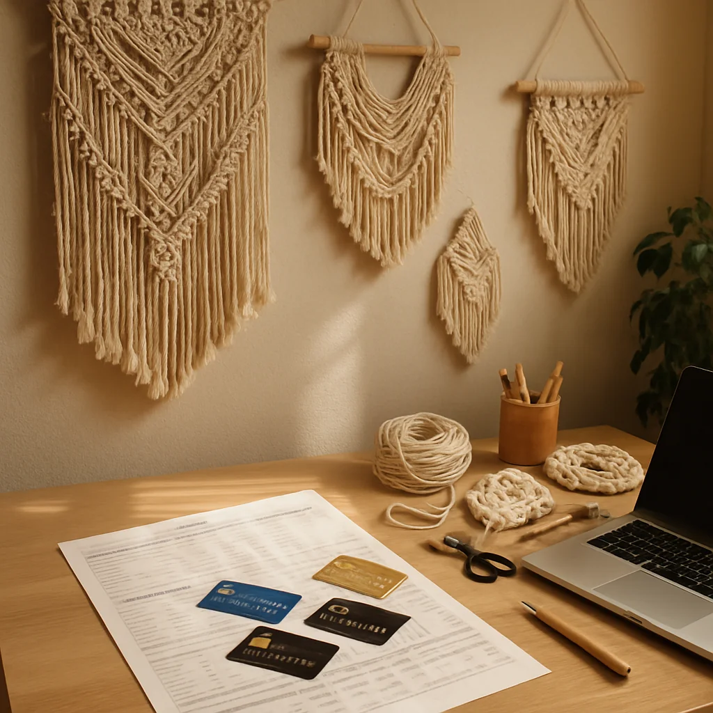 Credit Cards and Bank Financing for Your Home-Based Macrame Hustle