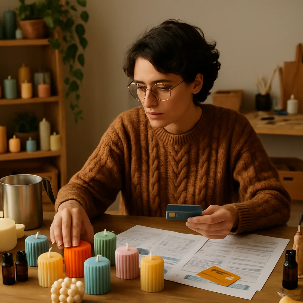 Credit Cards and Bank Financing for Launching Your Candle Crafting Side Hustle