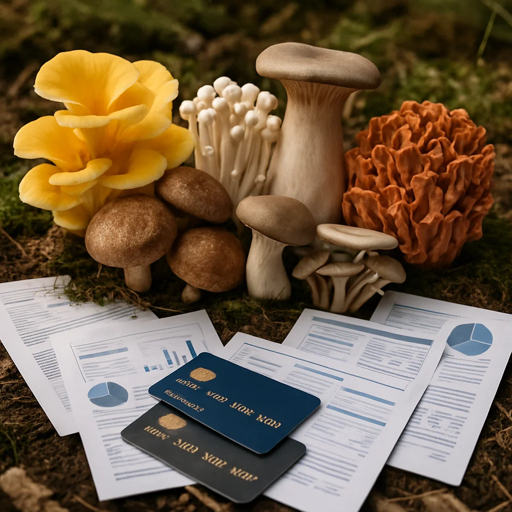 Credit Cards and Bank Financing for Launching Your Gourmet Mushroom Business