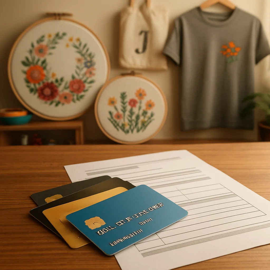 Maximize Your Side Hustle: Credit Cards and Bank Financing for Custom Embroidery