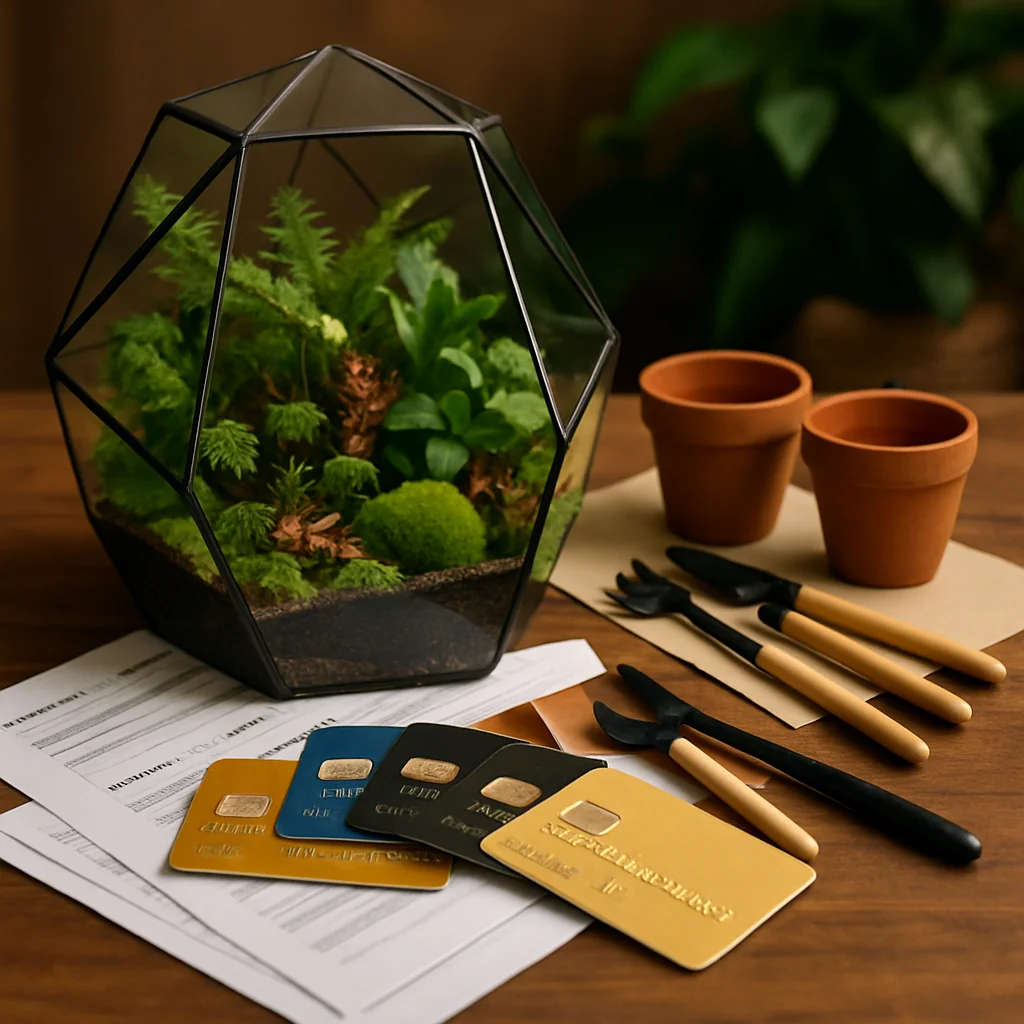 Maximize Rewards with Credit Cards and Bank Financing for Your Home-Based Terrarium Business
