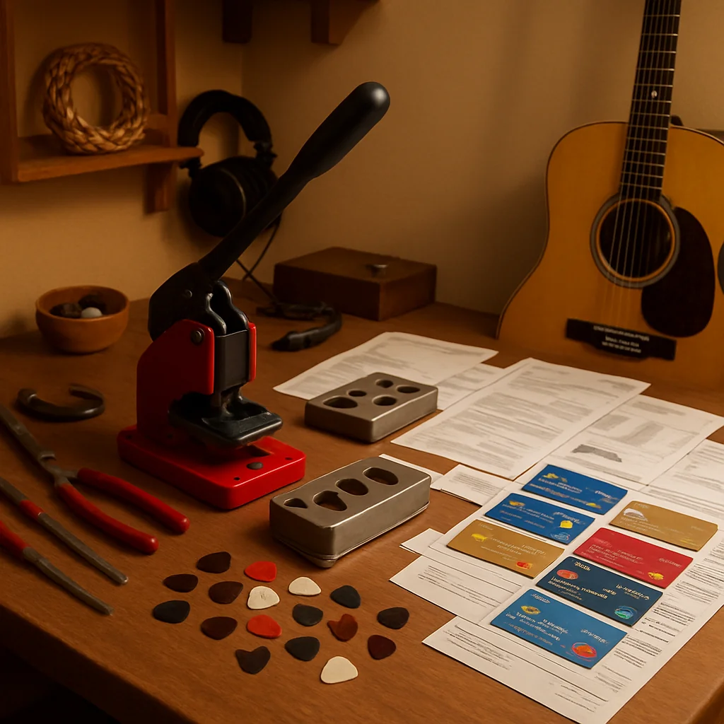 Maximize Rewards with Credit Cards & Bank Financing for Your Home-Based Guitar Pick Business